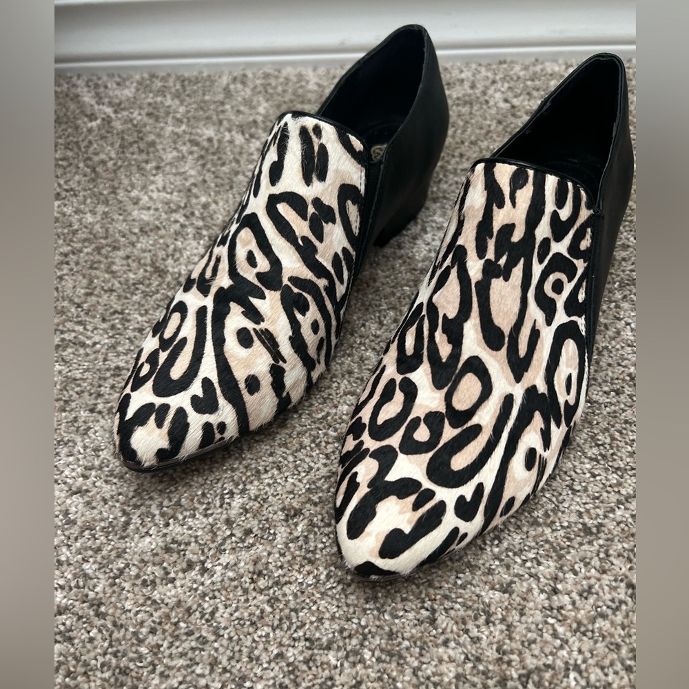 Isola cheetah leopard print clog mule • women's 7.5